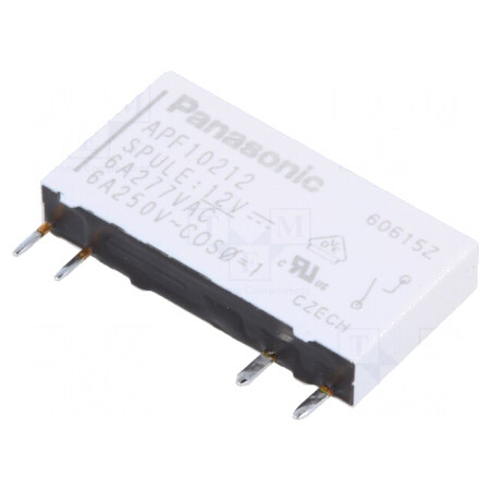 Releu Electromagnetic SPST-NO 12VDC 6A | Electronic-mag.ro | Componente Electronice