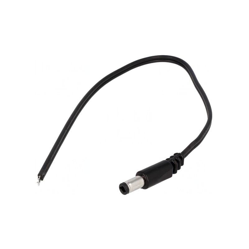 Cablu Alimentare DC 5.5/2.5 Negru 1.5m | Electronic-mag.ro | Componente Electronice