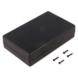 Carcasă universală ABS neagră 73.5x118x29 mm | Electronic-mag.ro | Componente Electronice