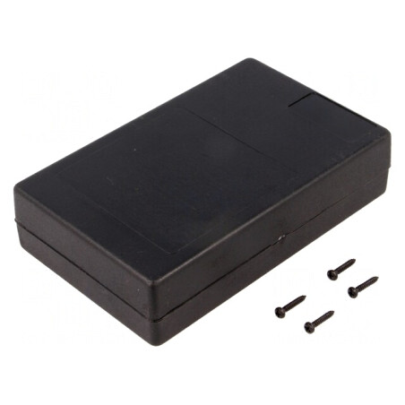 Carcasă universală ABS neagră 73.5x118x29 mm | Electronic-mag.ro | Componente Electronice