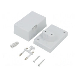 Carcasă Alimentator ABS Gri 54x81x46 mm | Electronic-mag.ro | Componente Electronice