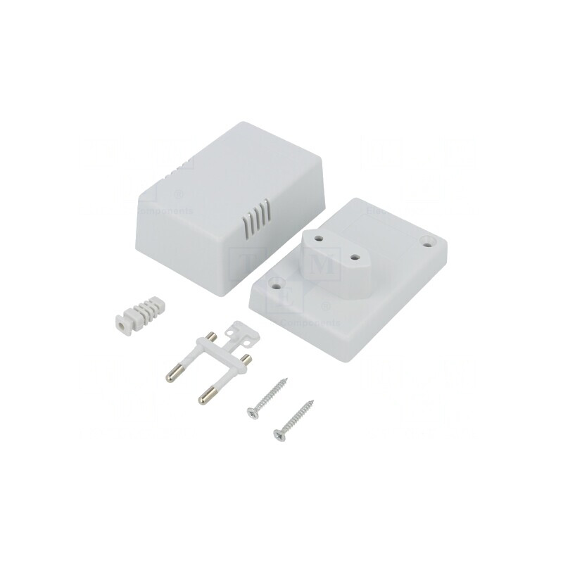 Carcasă Alimentator ABS Gri 54x81x46 mm | Electronic-mag.ro | Componente Electronice