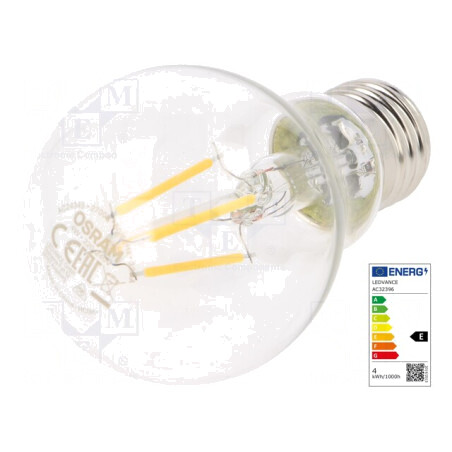 Lampă LED E27 4W Alb Cald 2700K | Electronic-mag.ro | Componente Electronice