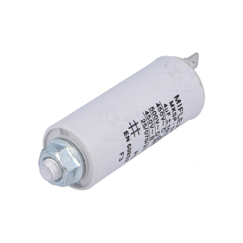Condensator pentru motoare 4uF 450V Ø25x58mm | Electronic-mag.ro | Componente Electronice