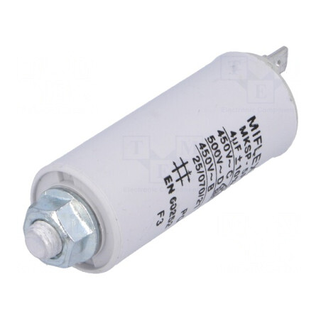 Condensator pentru motoare 4uF 450V Ø25x58mm | Electronic-mag.ro | Componente Electronice