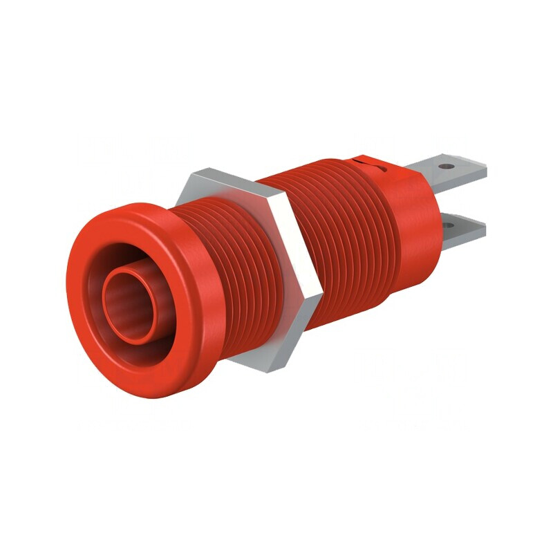 Soclu Banană 4mm Roşu Nichelat pentru Panou | Electronic-mag.ro | Componente Electronice Soclu Banană 4mm Roşu Nichelat pentru Panou | Electronic-mag.ro | Componente Electronice