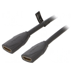 Cablu HDMI 2.0 Negru 0.5m | Electronic-mag.ro | Componente Electronice