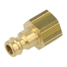 Conector ştuţ alamă 0-35 bar G 1/8 interior NW 5 | Electronic-mag.ro | Componente Electronice