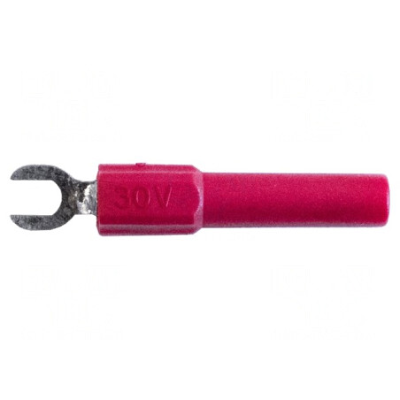 Mufă Furcă Banană 4mm 60VDC 36A Roșie | Electronic-mag.ro | Componente Electronice