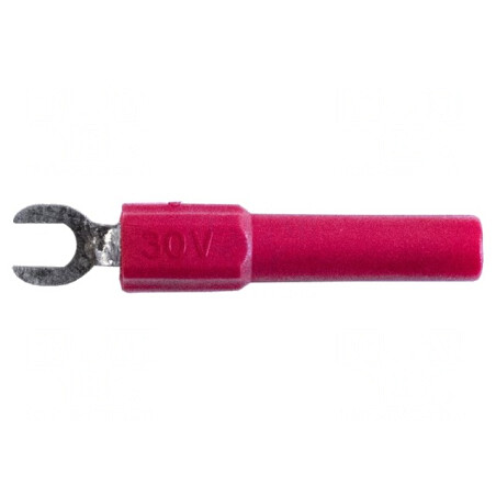 Mufă Furcă Banană 4mm 60VDC 36A Roșie | Electronic-mag.ro | Componente Electronice