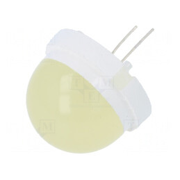 LED Galbenă 20mm 650-3000mcd 120° Convexă