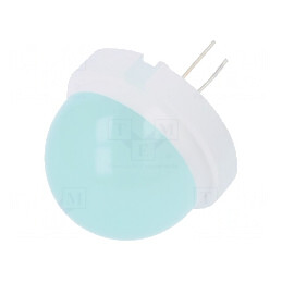LED Verde 20mm 650-2800mcd 120° Convex | Electronic-mag.ro | Componente Electronice