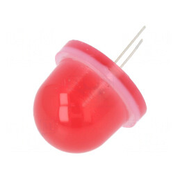 LED; 16mm; roşie; cu clipire; 2700÷3000mcd; 5÷15V; 20mA; Nr.term: 2