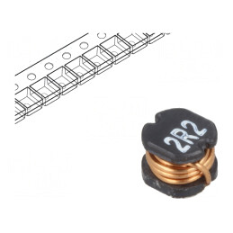 Inductor SMD 2,2uH 25mΩ 5,2x5,8x4,5mm