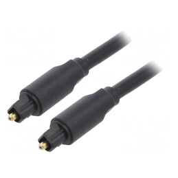 Cablu Toslink 3m Aurit Negru | Electronic-mag.ro | Componente Electronice