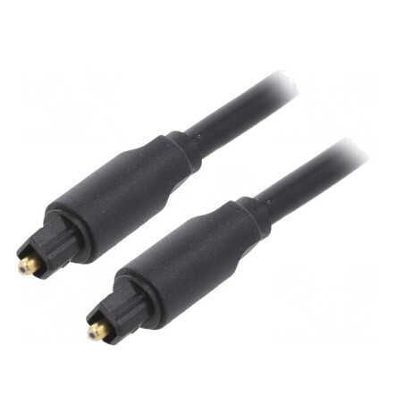 Cablu Toslink 3m Aurit Negru | Electronic-mag.ro | Componente Electronice