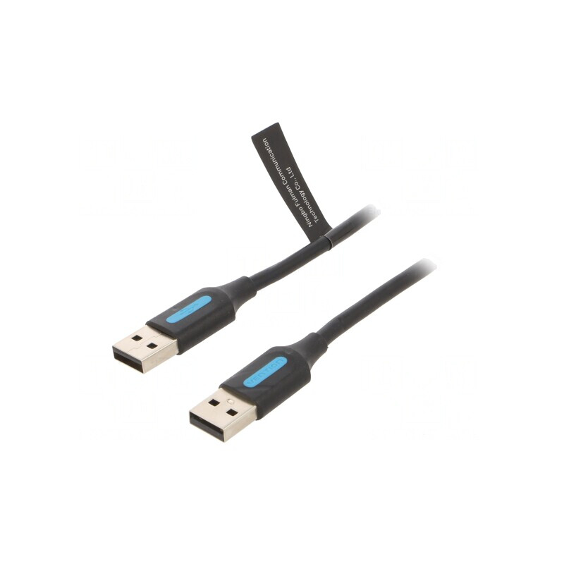 Cablu USB 2.0 A-A 3m Negru | Electronic-mag.ro | Componente Electronice