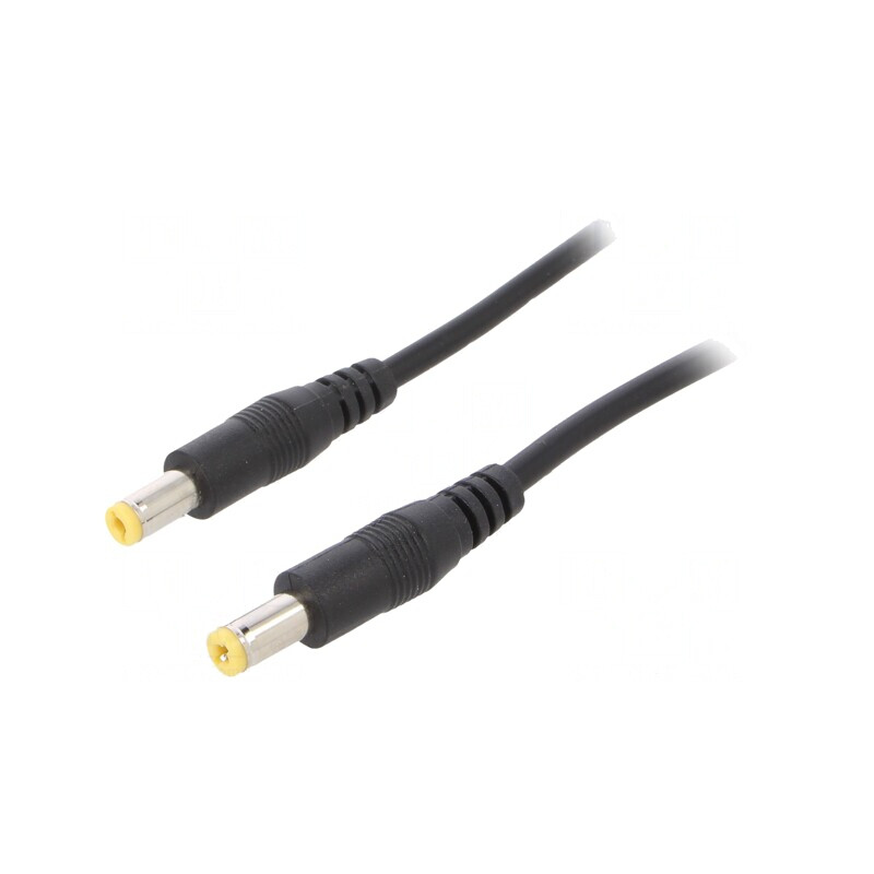 Cablu Alimentare DC 5.5/2.1 Negru 2x0.35mm² | Electronic-mag.ro | Componente Electronice