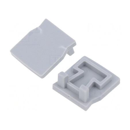 Obturator Argintiu pentru Profile LED, Set 10 Bucăți | Electronic-mag.ro | Componente Electronice