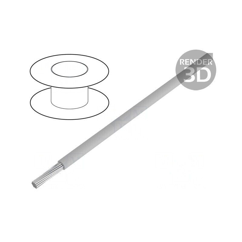 Cablu litat Cu 10AWG PVC gri 600V fără CPR | Electronic-mag.ro | Componente Electronice