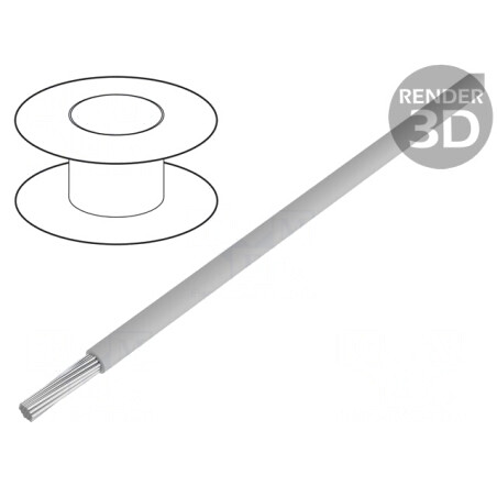 Cablu litat Cu 10AWG PVC gri 600V fără CPR | Electronic-mag.ro | Componente Electronice