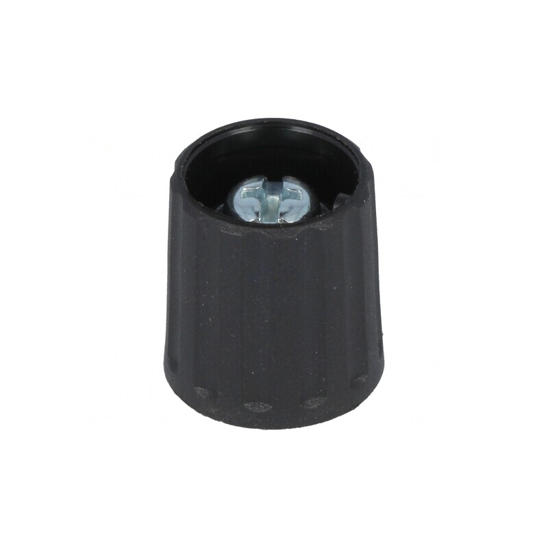 Buton Rotativ Poliamidă Negru 6mm 15mm | Electronic-mag.ro | Componente Electronice