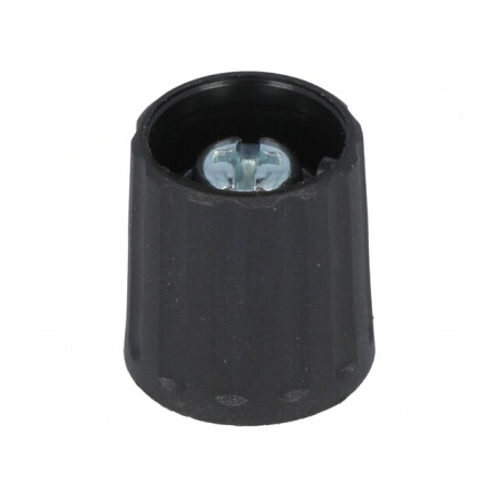 Buton Rotativ Poliamidă Negru 6mm 15mm | Electronic-mag.ro | Componente Electronice
