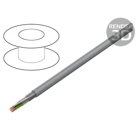 Cablu Ecranat PVC 10x0,34mm2 Cupru Cositorit | Electronic-mag.ro | Componente Electronice