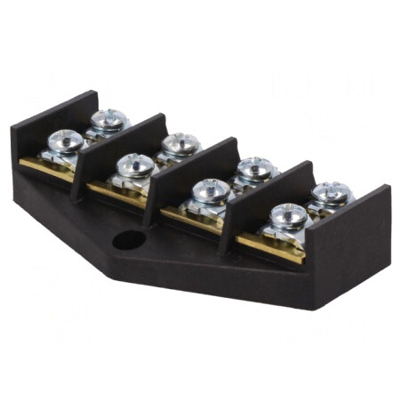 Regletă de Conexiuni Terminal cu Şurub 4 Piste 16mm2 76A | Electronic-mag.ro | Componente Electronice