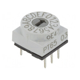 Întrerupător codificare HEX/BCD 16 poziții THT 80mΩ | Electronic-mag.ro | Componente Electronice