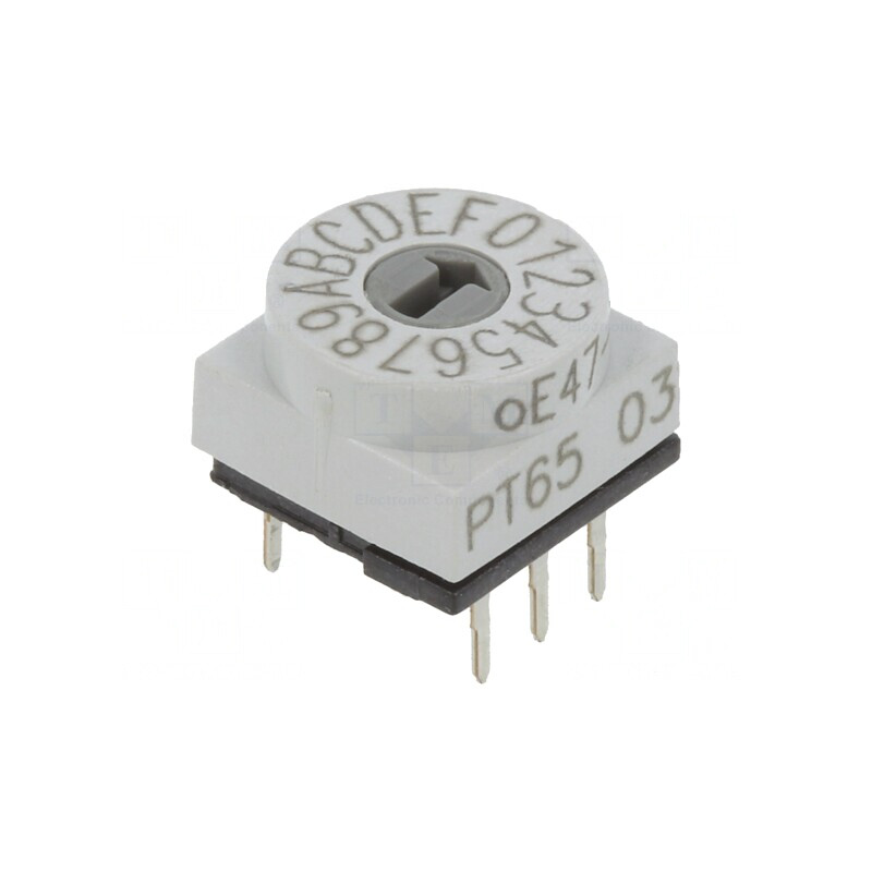 Întrerupător codificare HEX/BCD 16 poziții THT 80mΩ | Electronic-mag.ro | Componente Electronice