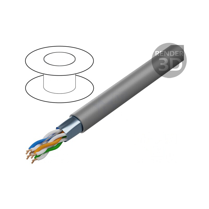 Cablu Ethernet Cat5e 100m Gri | Electronic-mag.ro | Componente Electronice Cablu Ethernet Cat5e 100m Gri | Electronic-mag.ro | Componente Electronice