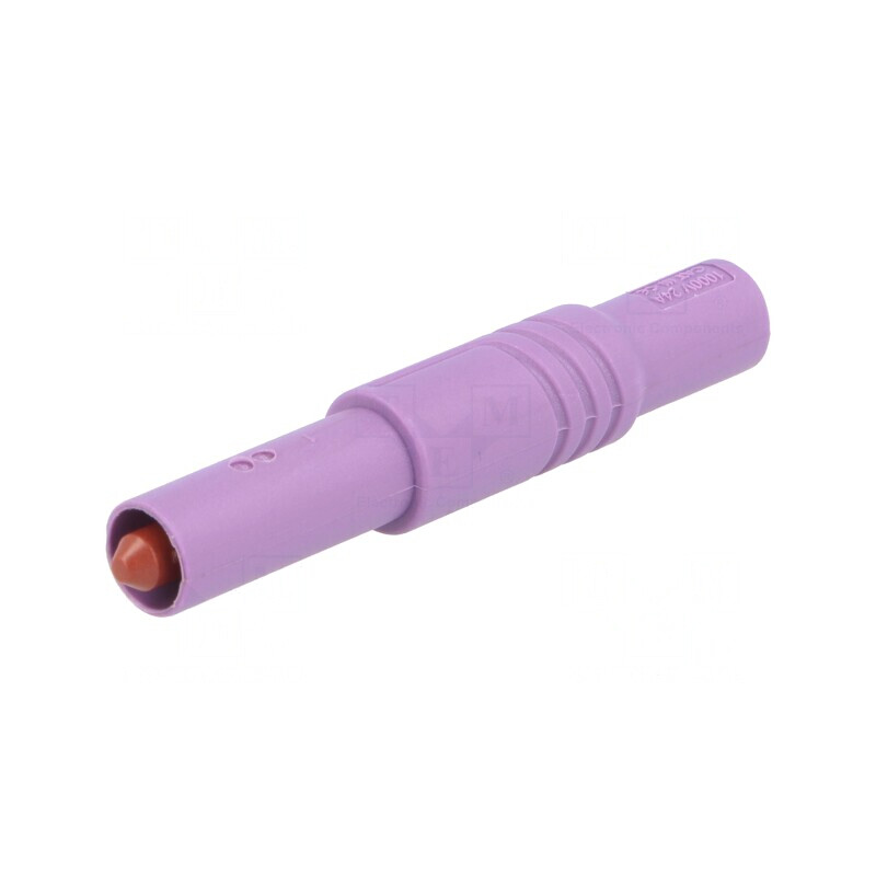 Mufă banană 4mm violet 24A 1kV cu izolație | Electronic-mag.ro | Componente Electronice
