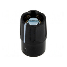 Buton rotativ negru cu indicator ABS 4mm | Electronic-mag.ro | Componente Electronice