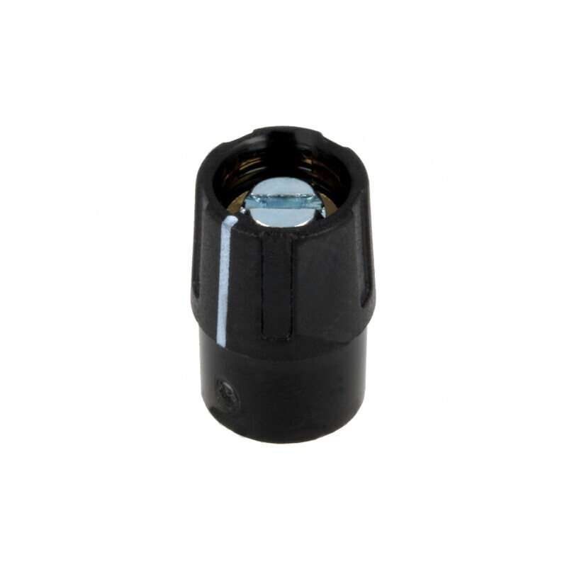 Buton rotativ negru cu indicator ABS 4mm | Electronic-mag.ro | Componente Electronice