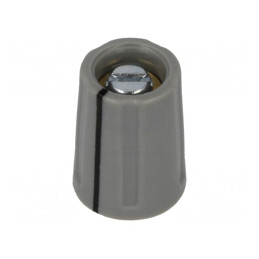 Buton rotativ gri cu indicator ABS 3mm 10,5x14mm | Electronic-mag.ro | Componente Electronice