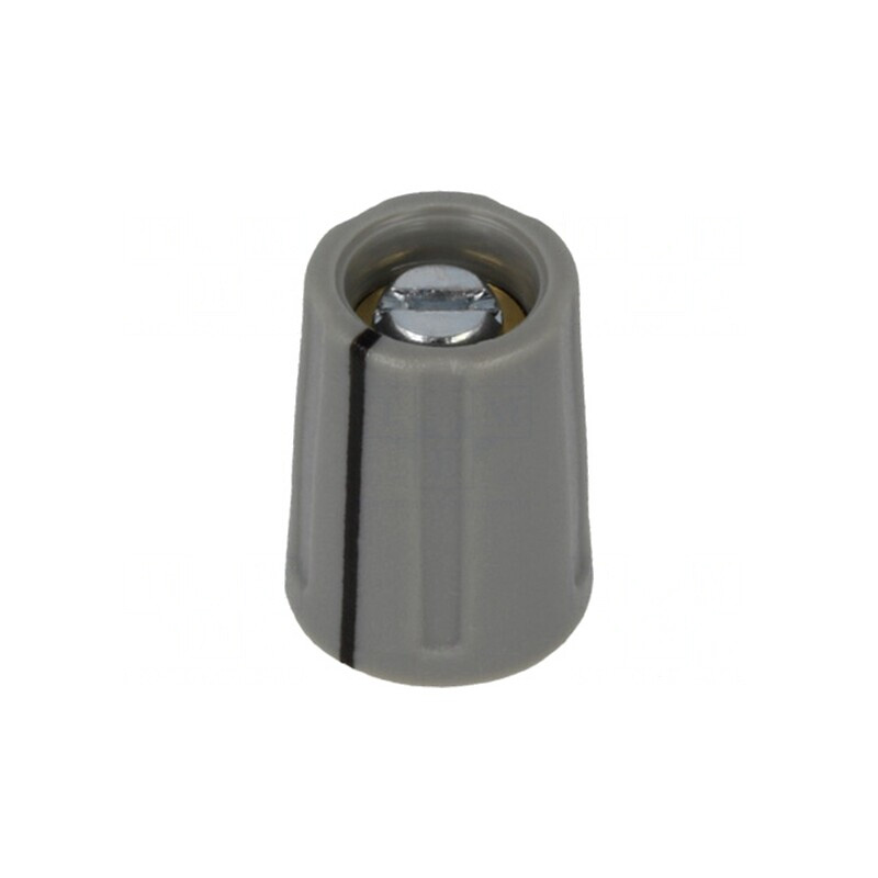 Buton rotativ gri cu indicator ABS 3mm 10,5x14mm | Electronic-mag.ro | Componente Electronice