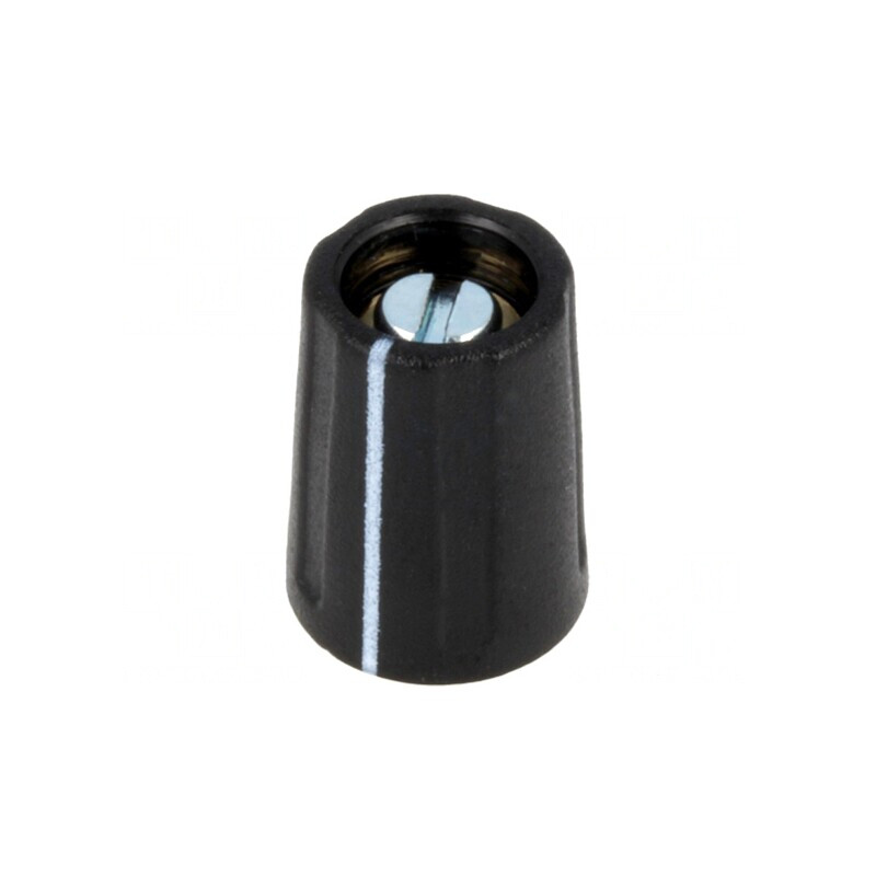 Buton rotativ negru cu indicator ABS 4mmx10.5mmx14mm | Electronic-mag.ro | Componente Electronice
