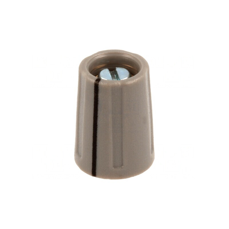 Buton rotativ gri cu indicator ABS 4mm 10.5x14mm | Electronic-mag.ro | Componente Electronice