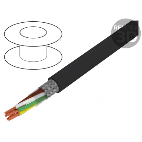 Cablu Ecranat Li-2YCYv 3x2x0.22mm² Cupru Cositorit | Electronic-mag.ro | Componente Electronice