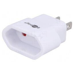 Adaptor Priză Japonia/USA la EU Alb | Electronic-mag.ro | Componente Electronice