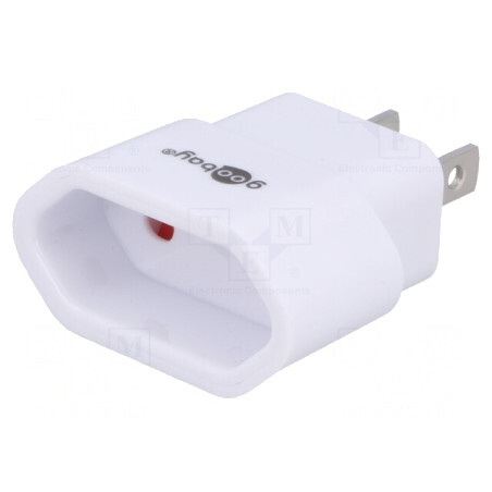 Adaptor Priză Japonia/USA la EU Alb | Electronic-mag.ro | Componente Electronice