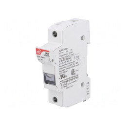 Clema siguranțe cilindrice 32A 10,3x38mm pentru șină DIN | Electronic-mag.ro | Componente Electronice