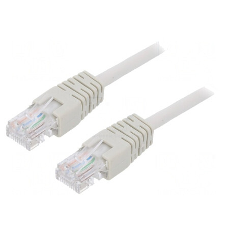 Cablul Patch Cord U/UTP Cat5e Gri 10m | Electronic-mag.ro | Componente Electronice