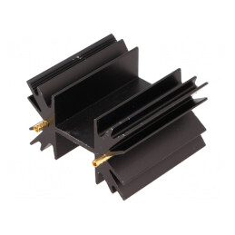 Radiator Extrudat Negru SOT32 TO220 TO3P 38.1mm 6.5K/W | Electronic-mag.ro | Componente Electronice