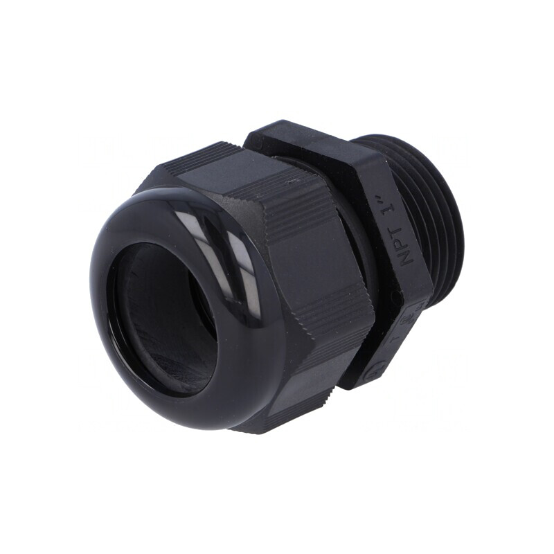 Garnitură de etanşare IP68 NPT1 poliamidă neagră | Electronic-mag.ro | Componente Electronice
