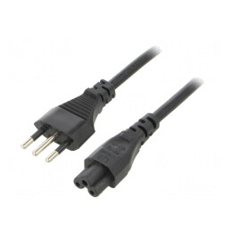 Cablu Alimentare IEC C5 1m 10A | Electronic-mag.ro | Componente Electronice