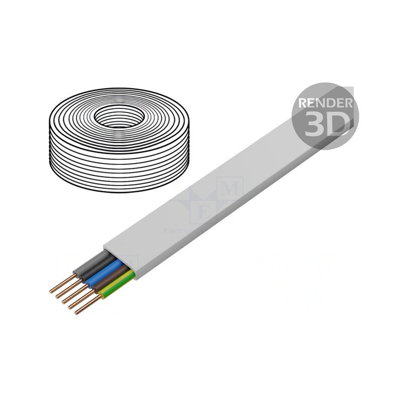 Cablu Electric YDY 5G2,5mm² Alb 100m | Electronic-mag.ro | Componente Electronice Cablu Electric YDY 5G2,5mm² Alb 100m | Electronic-mag.ro | Componente Electronice