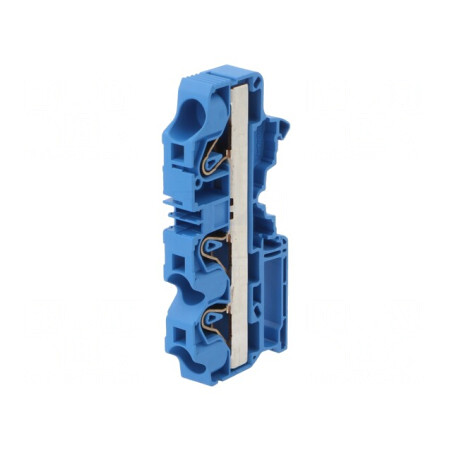 Conector de Îmbinare Șine 0,5-16mm² 3 Piste Albastru | Electronic-mag.ro | Componente Electronice