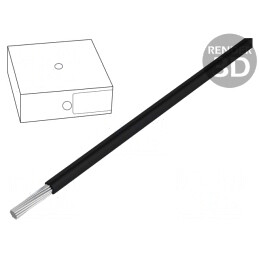 Cablu Electric H07V-K 6mm2 Cu Negru PVC | Electronic-mag.ro | Componente Electronice